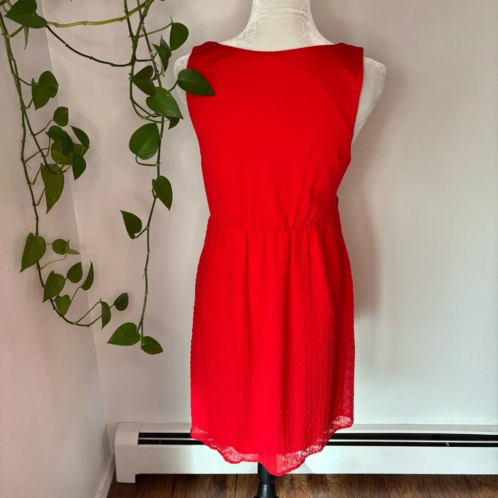 NWT Anthropologie Amadi Mia Red Dress Size L - Picture 5 of 13